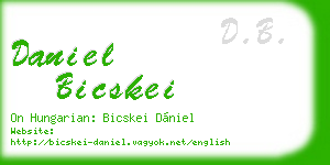 daniel bicskei business card